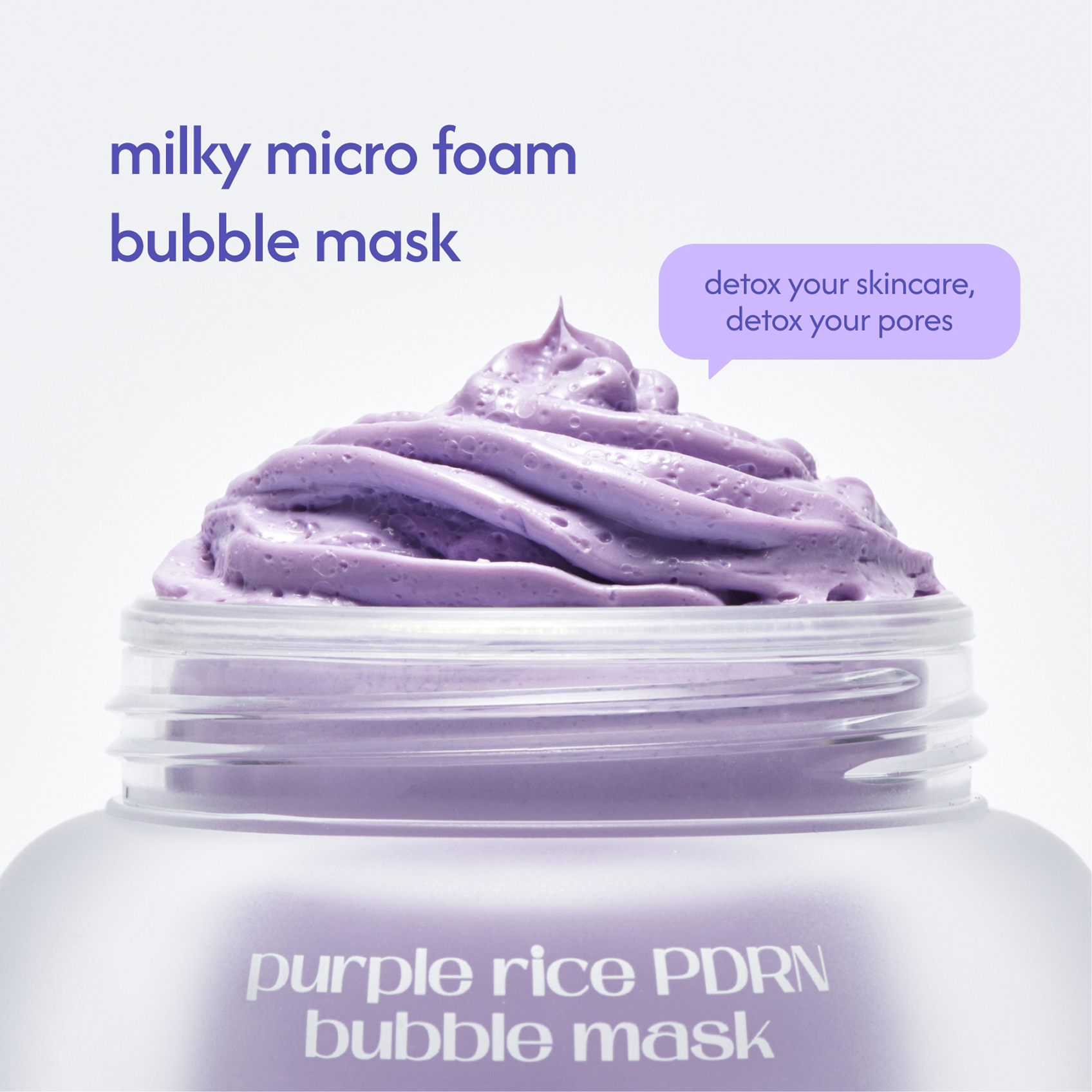purple rice PDRN bubble mask