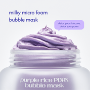 purple rice PDRN bubble mask