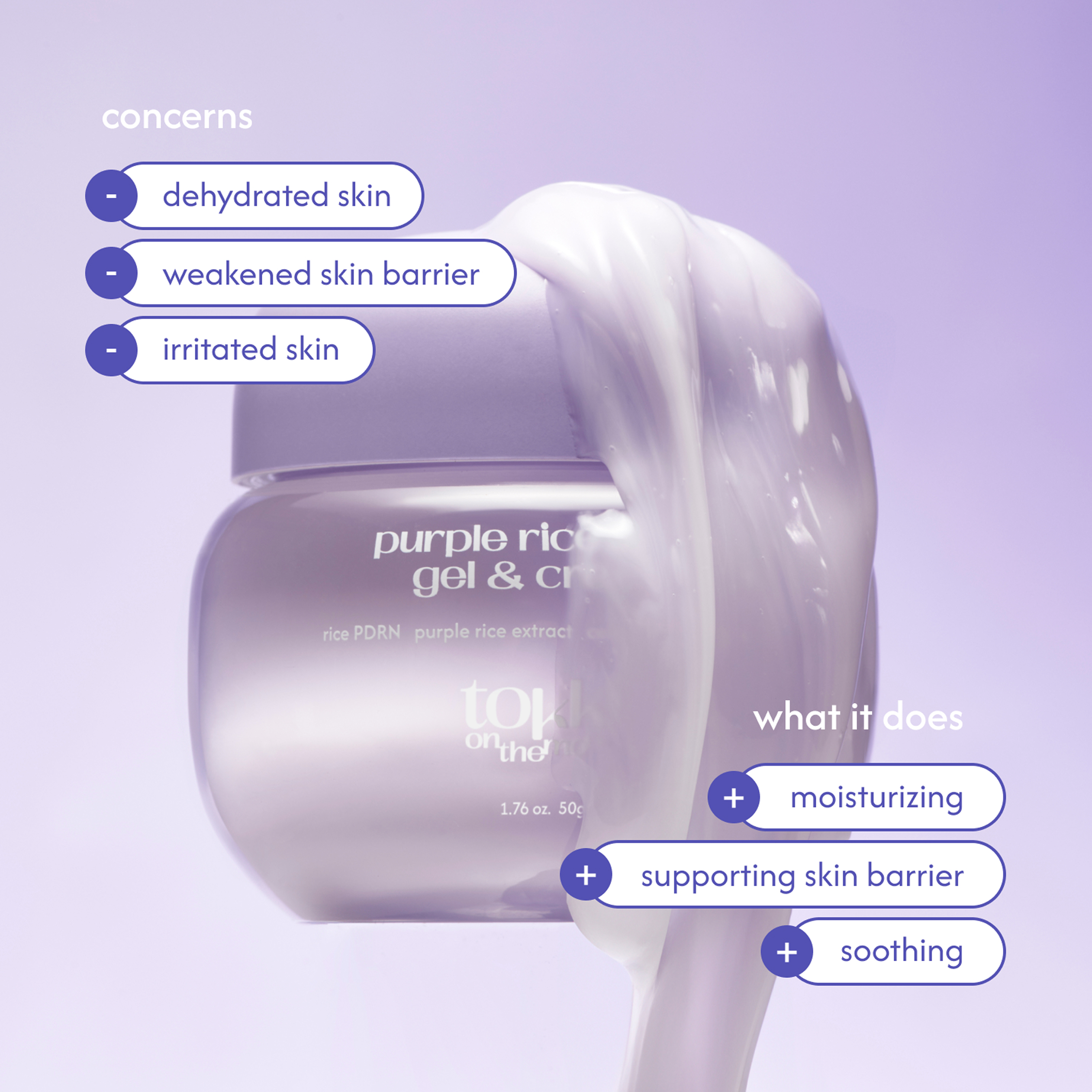 purple rice PDRN gel & cream
